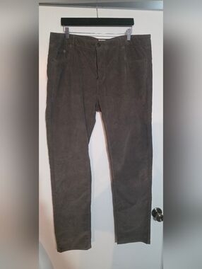 Faherty Stretch Corduroy 5 Pocket Pants Rugged Grey Men Size 38 NWT